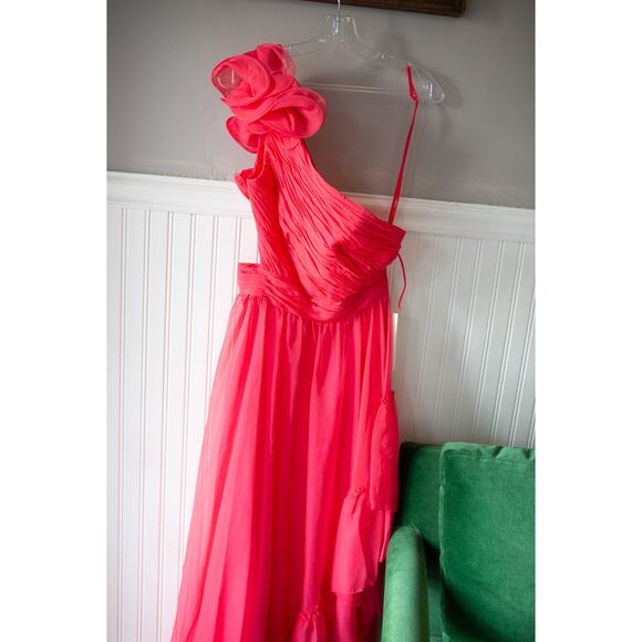 MAC DUGGAL 67989 Ruffled One Shoulder Asymmetrical Gown Size 8 NEW - Picture 2 of 6